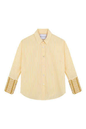 Camisa Milo Rayas amarilla