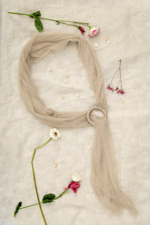 Beige Tulle Accessory
