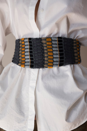 Fajín Esmoquin Denim Mostaza
