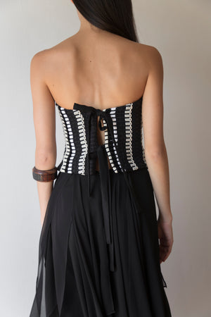 Clotilde Black & White Top
